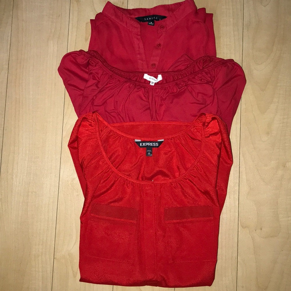 💐Bundle Of 3 Red Blouses💐